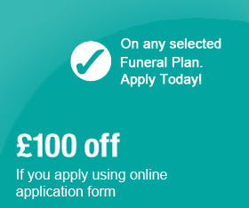 £100 off on any funeral plan £100 off on any funeral plan